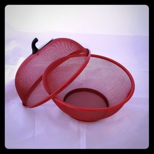 Red apple basket